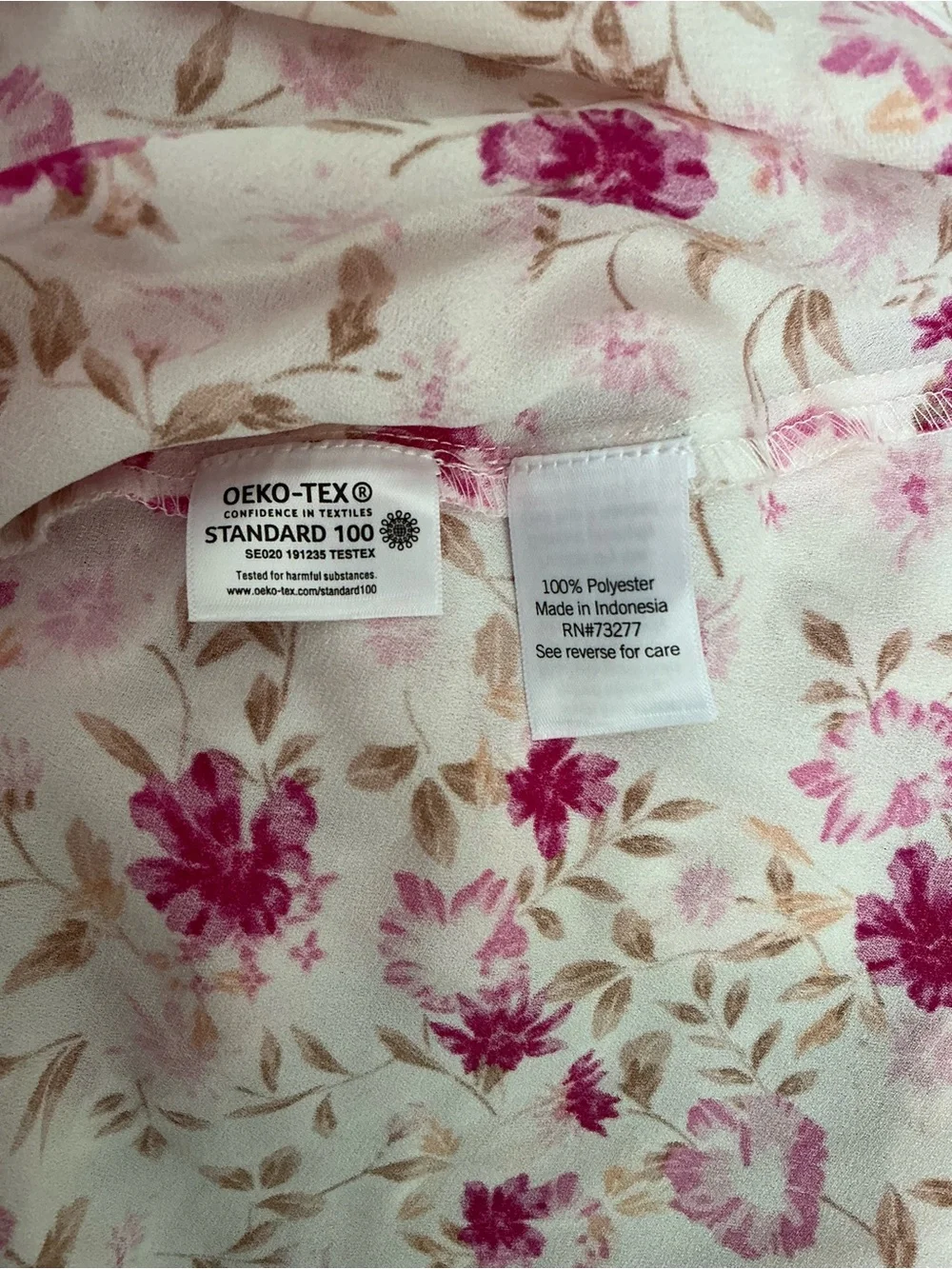 Lauren Conrad Pink White Floral Wrap Dress M Short Flutter Sleeve V-Neck Boho